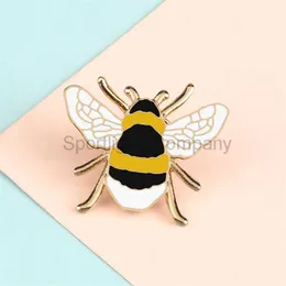 Cartoon Brooches Cute Custom Bee Enamel Pins Shirt Jackets Backpack Lapel Pin Fashion Insect Metal Badge Jewelry Gift for Kids