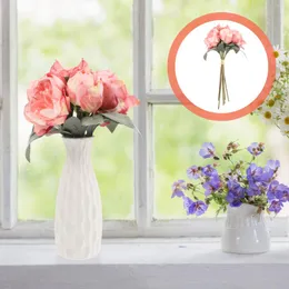 Decorative Flowers Artificial Flower Bouquet Peony Simulated Bunch Faux Ornament