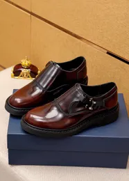 2023 Platforma męska Oxfords Speisure Fashion Flat Buty dżentelmeni marka imprezowa sukienka biznesowa buty oryginalne skórzane poślizg na mokasynach Rozmiar 38-45