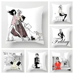 Pillow Case Fashion Ladies Pillowcase Home Decor Living Room Sofa Cushion Cover