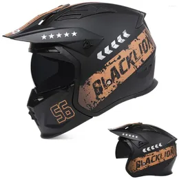 Motorcycle Helmets Latest Dot Ece Approved Full Face Racing Helmet Detachable Chin Casco Moto Motocross BLD Streetfighter