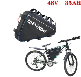 Triangle style 1000 times cycle Electric Bike Lithium Ion Battery 48v 30ah 5A charger batterie lithium 48 Volt 1000W 1500w Ebike b4668670
