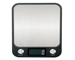 Flat Stainless Steel Kitchen Scale 5kg Rechargeable Electronic Scale Food Food Baking Grams Weighing Platform 10kg6223501