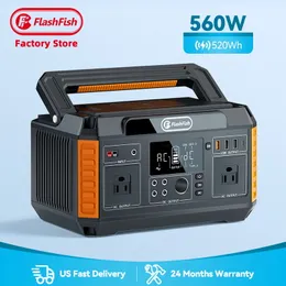 Flashfish 500W Solar Generators Dropshipping Solar charging Power Bank Best Lithium Emergency Battery Portable Power Station for Outdoor