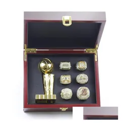 Solitaire Ring 6st LK Basketball Bryant Team Champions Championship Set With Tood Box Trophy Souvenir Men Women Boy Fan Brithday DH7WX