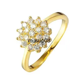 Bandringen 14K goud 1,5 karaat diamanten ring voor vrouwen Luxe verloving Bizuteria Anillos Edelsteen 14K geelgouden diamanten trouwring Box J230602