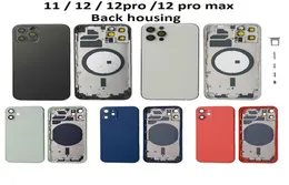 Carcasas para iphone 11 12 pro max 12pro 12promax Vidrio trasero Marco medio Chasis Conjunto de carcasa completa Cubierta de batería door6742420