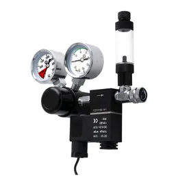 Equipment Aquarium CO2 Regulator DC Solenoid med stor dubbelmätare och bubbelräknare och kontrollventil för CGA320/W21.8 -cylinder