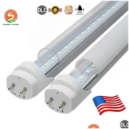 Led Tubes Us Stock 4Ft 1.2M T8 Tube Lights High Super Bright 22W Warm / Cool White Fluorescent Bbs Ac 85265V Drop Delivery Lighting Dhacr
