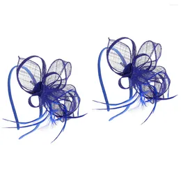 Банданас -вуаль аксессуары для волос женщины очарование головной повязкой чайная вечеринка Свадебная шляпа цветочная