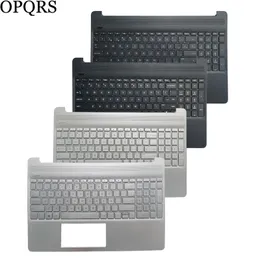 Ramar Nya US/Spanish SP -bärbara tangentbord för HP 15DY 15TDY 15EF 15SEQ 15SFQ TPNQ222 med Palmrest Upper Cover No Backliv