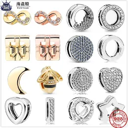 Для Pandora Charms Authentic 925 Серебряные бусинные стежки безделушки DIY Женщины из ювелирных украшений