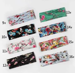 shivering women hair bands fashion girls knot floral headbands yoga fitness sports hair bands headstrap flower printed twisted turban