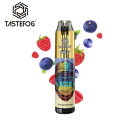 Customize Disposable Vape Wholesale Tastefog Wild 7200 Puff E-Cigarette with Visible 15ml Tank