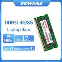 Rams Seiwhale DDR3L DDR3 Laptop RAM 4GB 8GB 1600MHz 1.35V 1.5V Notebook Memoria SODIMM