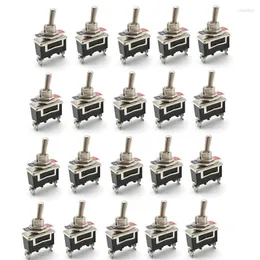 SMART HOME CONTROL 20 PCS TOGGLE SWITCH SPDT ON ON/OFF/ON 2 POSITION 250VAC 15A 1/2inCH MONTERING HOLE TAB TERMINAL 1/4INCH Bredden