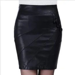 Dresses Factory Direct Selling Leather Short Skirt Women 2022 New Autumn and Winter Korean Pu Leather Bag Hip Skirt Slim Bottom Skirt