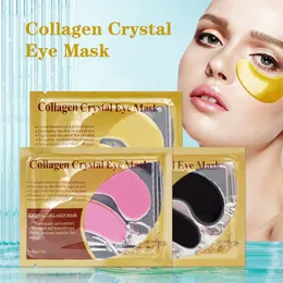 Eyes 100packs = 200pcs colágeno máscara ocular anti rugas cuidados com a pele clareadora círculos escuros remendo de cristal pálida