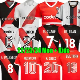 22 23 24 River Plate camisas de futebol 22 23 Camiseta de futbol em casa terceiro DE LA CRUZ QUINTERO BORRE FERNANDEZ PRATTO PONZIO CAMISAS DE FUTEBOL kit masculino infantil