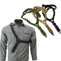Outdoor Tactical Single Point Rifle Rope Sling Shoulder Strap Military Adjustable Sgun Gun Airsoft Army Hunting Accessories285M