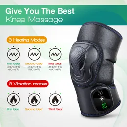 Leg Massagers Wireless Heating Knee Brace Massager Elbow Leg Joint Support Arthritis Rehabilitation Physiotherapy Relief Pain Knee Pad Massage 230602