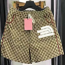 Designer Mens Shorts Co Märke Brown Khaki Pants Luxury Sport T Shirt Summer Womens Short Hip Hop Trend Pure Breattable Letter Printing Tracksuit Clothing 62Gy