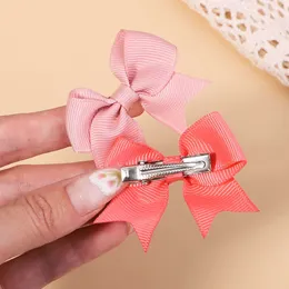 2 pezzi accessori per capelli fiocchi di nastro in grosgrain clip per bambini ragazze piccoli fiocchi di trascinamento forcine copricapo