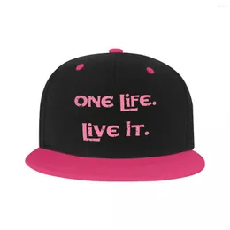 Ball Caps Punk Unisex One Life Live It Baseball Cap Adult Adjustable Hip Hop Hat For Men Women Outdoor