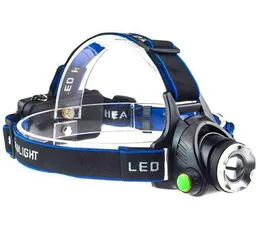 t6 running Headlamp multifunctional night fishing hunting cycling strong beam brightest headlight USB Charging retractable focusing batteries outdoor headlamp