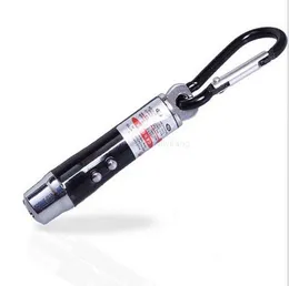 Multipurpose LED Torch 3 in1 Laser ficklampan Aluminium Torch Carabiner Ring Keyrings Mini Falllights Laser Pointer Money Detector Lights Lights