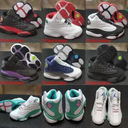 2023 Baby Jumpman 13 Kids Basketball Shoes Youth Children Athletic 13s Chicago Lucky Green Sports Shoe for Boy Girls Shoes white black p njH