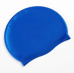 Cuffia da nuoto in silicone impermeabile Uomo Donna Uomo Adulto Bambini Protezione dei capelli dell'orecchio Nuotata Acqua di balneazione Sport in piscina Accessorio per cappello in gomma elastica