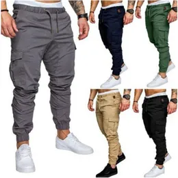 Men Pants Hip Joggers Pants 2019 New Male Trousers Men Solid Multipocket Sweatpants Work4862717