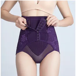 Shapers feminino Mulheres altas cintura abdominal calça pós -parto controle de barriga Buhip Lift Roupa de calcinha de espartilho emagrecida