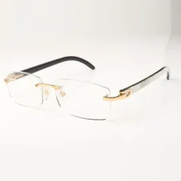 Buffs Glasses Frames 3524012 New C H Hardware가있는 천연 하이브리드 Buffalo Horns Sticks 5a