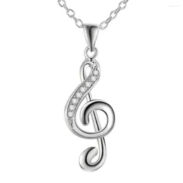 Ketten Vintage Accessoires Musik Chic Geschenk Halskette Mode Charm Treble G Musica Note Anhänger Schmuck Halsketten Anhänger