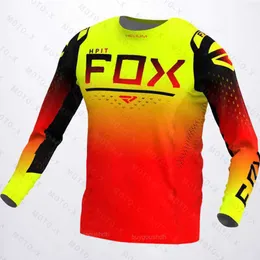 T-shirty T-shirt Cycling BMX CAMISA Ciclismo Maillot Ciclismo DH Motocross Jersey Cycling Mtb Hpit Fox Hombre Maillot Ciclismo
