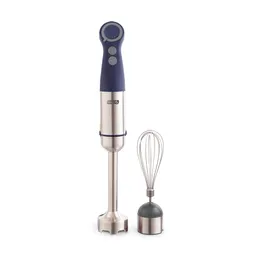 Dash Chef Series Immersion Hand Hand 5 Speed Stick Blender com lâminas de aço inoxidável, acessório batedor e guia de receitas