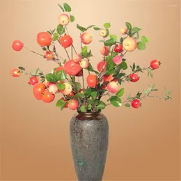 Decorative Flowers False Apple Tree Home Garden Decorate Artificial Plants Bonsai Japan Allspice