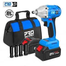 Tools Electric Brushless 21v Impact Wrench 350nm Screwdriver Socket 4000mah Liion Battery Hand Drill Power Tools by Prostormer