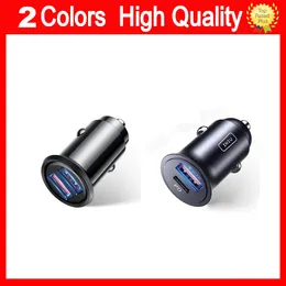 5A USB Car Charger PD 60W Type C Fast Charging Phone Charger For iPhone 13 12 11 Pro Max 8 Huawei P40 Xiaomi Redmi Samsung Car-Charge Car-Charger Quick Charging Free ship