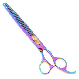 Триммер Purple Dragon 8,0 дюйма Big Pets Lining Scissors Dogs Shears Japan Steel 9cr Профессиональные ножницы для ухода за волосами B0059B B0059B