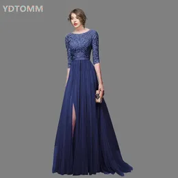 드레스 2022 우아한 쉬폰 웨딩 신부 들러리 파티 드레스 높은 허리 불규칙성 저렴한 파란색 레이스 긴 가운 느슨한 크기 드레스