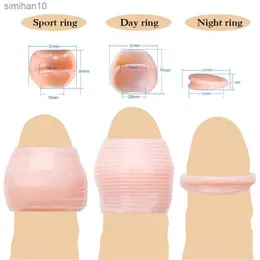 Vibrator 3pcs Multifunction Foreskin Correction Penis Rings Delay Ejaculation Male Chastity Device Screw Shape Cock Ring Sex Toys for Men L230518