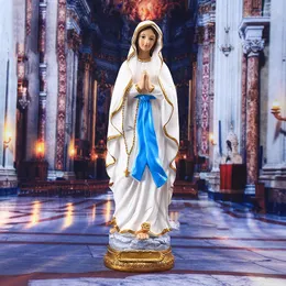 Naszyjniki wisiorek DIYALO Matki Bożej of Lourdes Różajcowa postać Święta Błogosławiona Matka Maryja Statues Katolicka Kolekcja wystroju domu