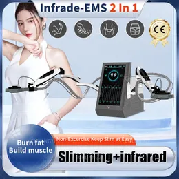 2023 New in Launched Two-In-One RF Infrared Emszero Slimming Infrared Non-Exercise Slimming Fat Burning Standing Muscle Machine