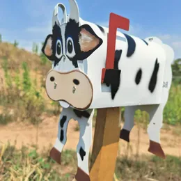 Garden Decorations Handmade Custom Metal Cow Mailbox Horse Funny Farm Animal Lover Mailboxes For And Outside 230603