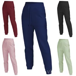 Lu Align Lu Yoga Sport Pantaloni casual Donna Fitness Ready to Yogas Pantaloni Pantaloni larghi Allenamento Esercizio Pantaloni sportivi Allenamento Tinta unita Swift Speed