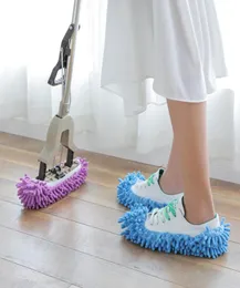 Magic Floor Slipper Mop Convenient Dust Mop Slipper House Floor Cleaner Lazy Duving Cleaning Foot Shoes Cover 6 Colors7647709