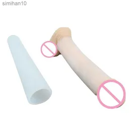 Manga de bomba de aumento de pênis de tecido XXL Acessórios de substituição para extensor de pênis maca Brinquedos sexuais masculinos Tampa protetora de glande L230518
